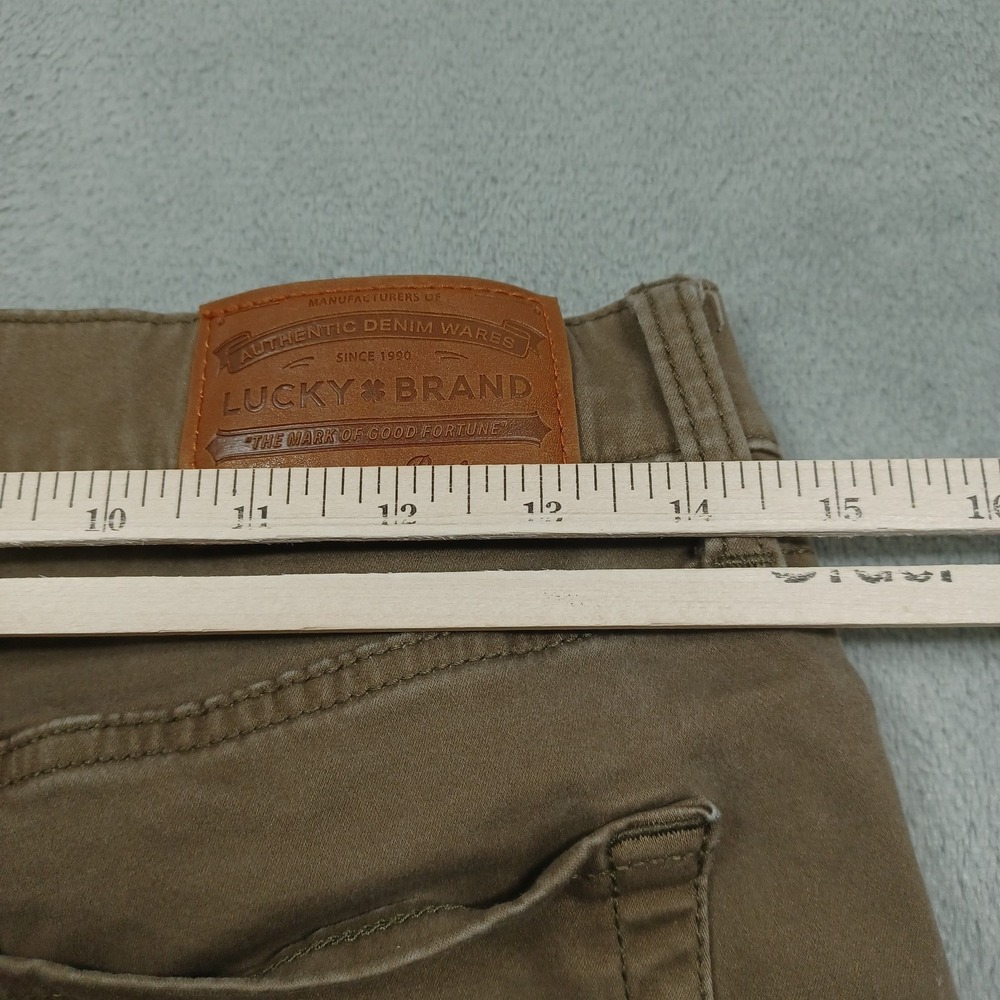 Lucky Brand Jeans Mens 29x30 Brown Denim Slim Straight 121 Preppy Modern - Picture 9 of 9